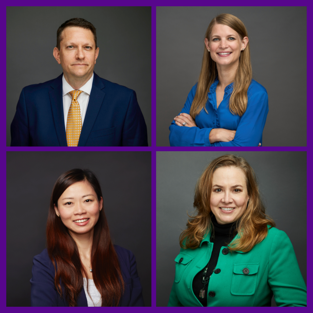 photos of 4 professors involved with project