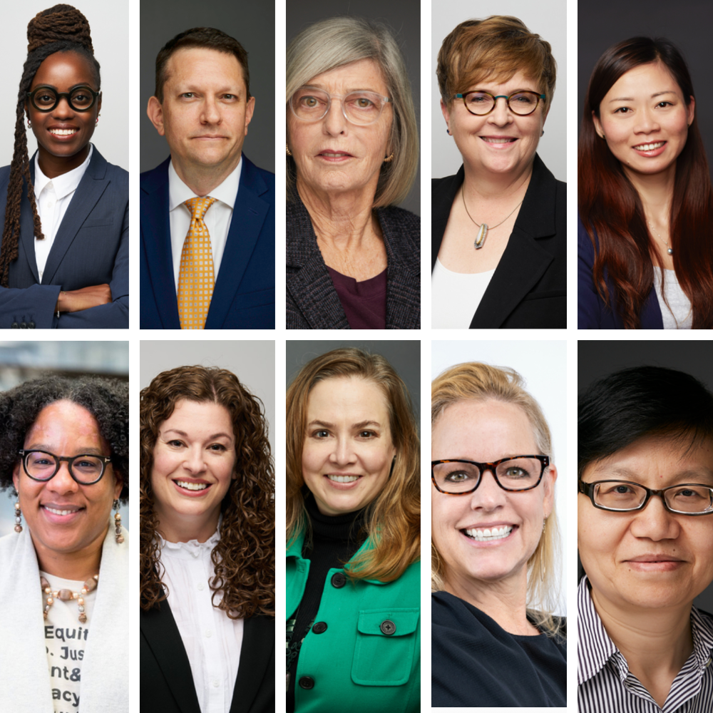 headshot collage of all 10 faculty
