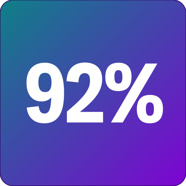 92%