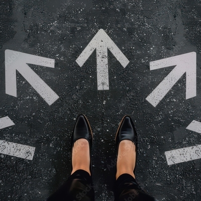 Different arrows for different paths 