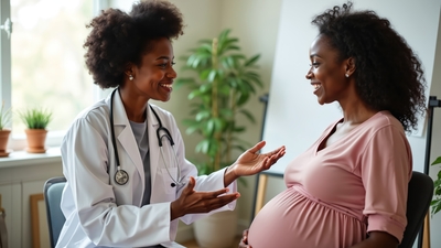 Nurse with Pregnant woman